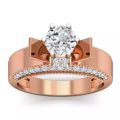 Women cocktail ring 3dm stl renders detail