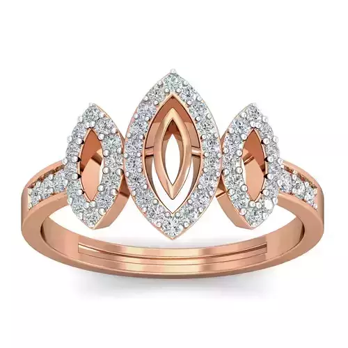 Women cocktail ring 3dm stl renders detail