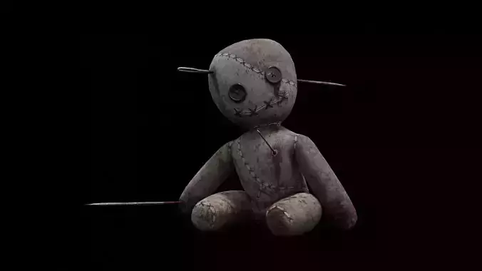 Haunted Voodoo Doll Low-poly 3D model