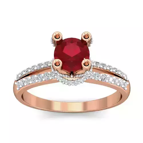 Women cocktail ring 3dm stl renders detail