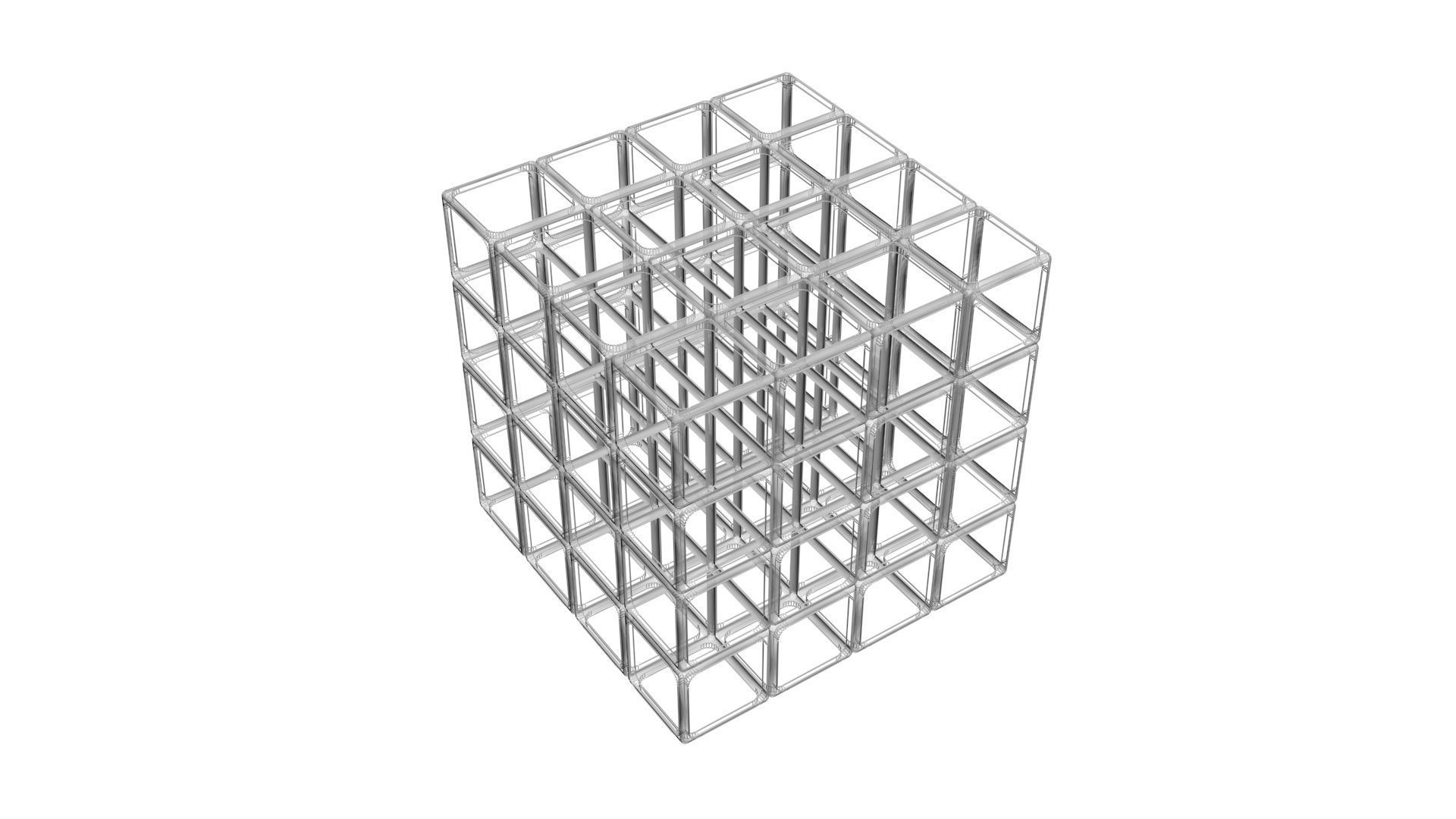 Rubiks Cube 4x4x4 3D model_16