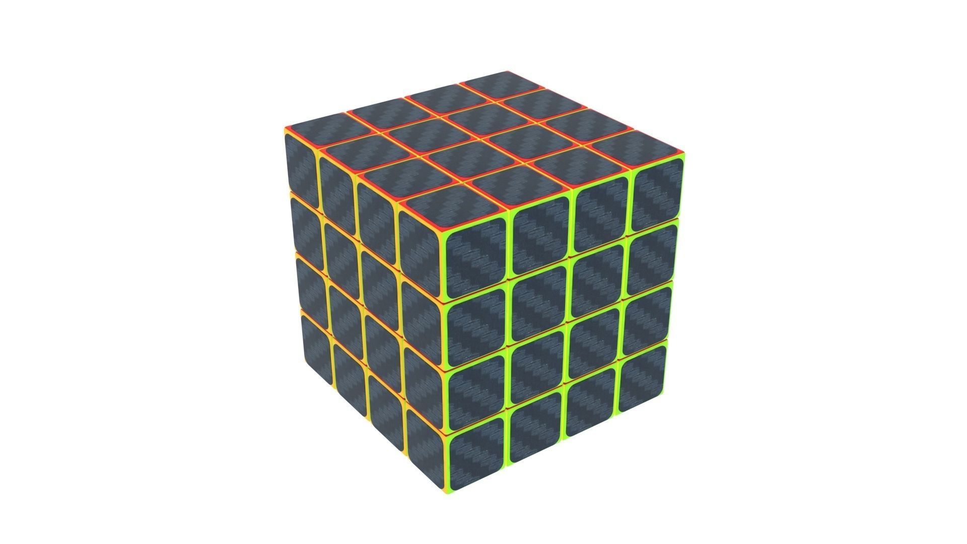 Rubiks Cube 4x4x4 3D model_2