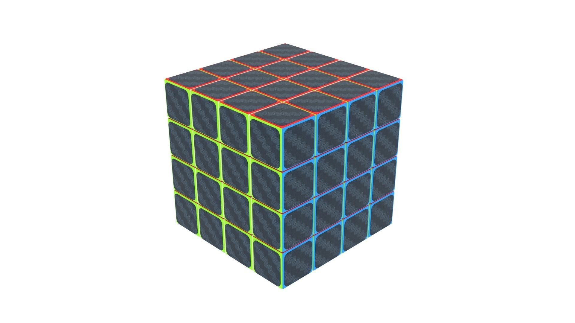 Rubiks Cube 4x4x4 3D model_3
