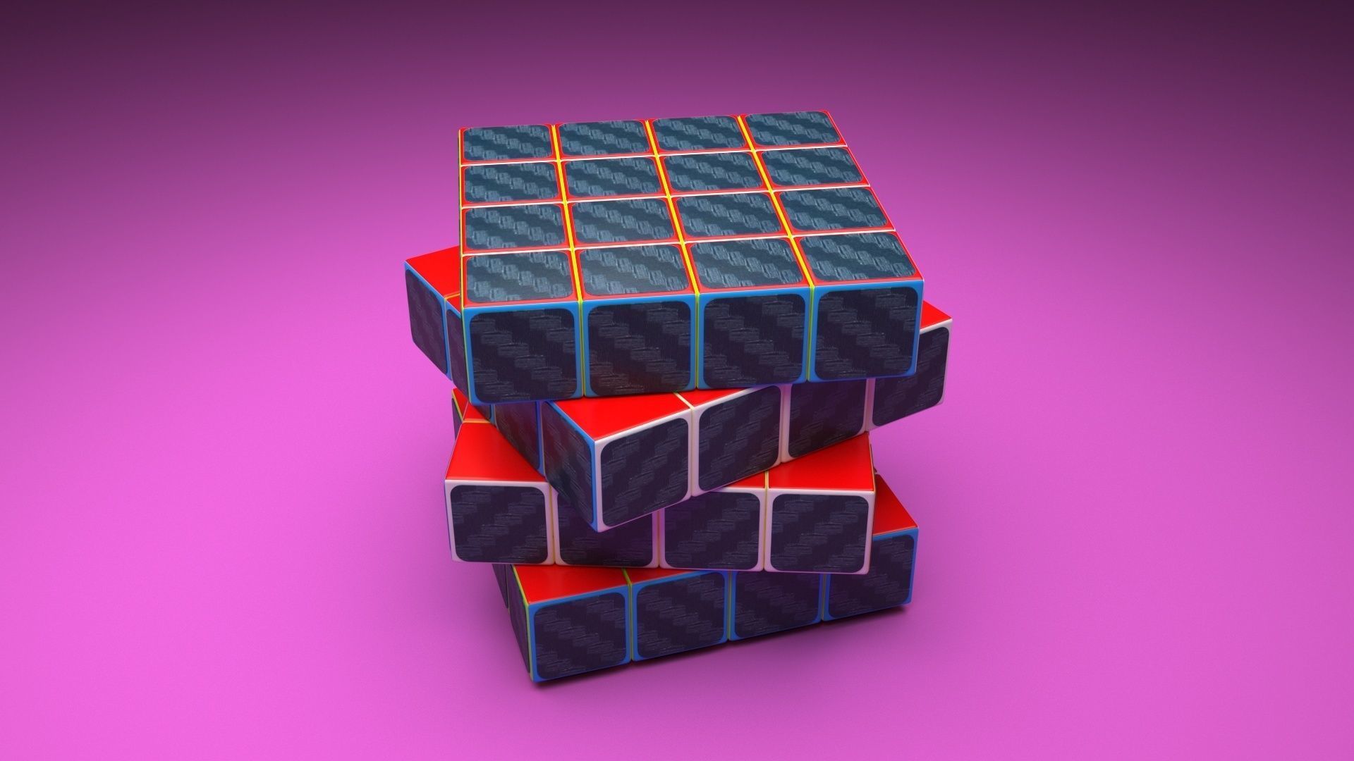 Rubiks Cube 4x4x4 3D model_24