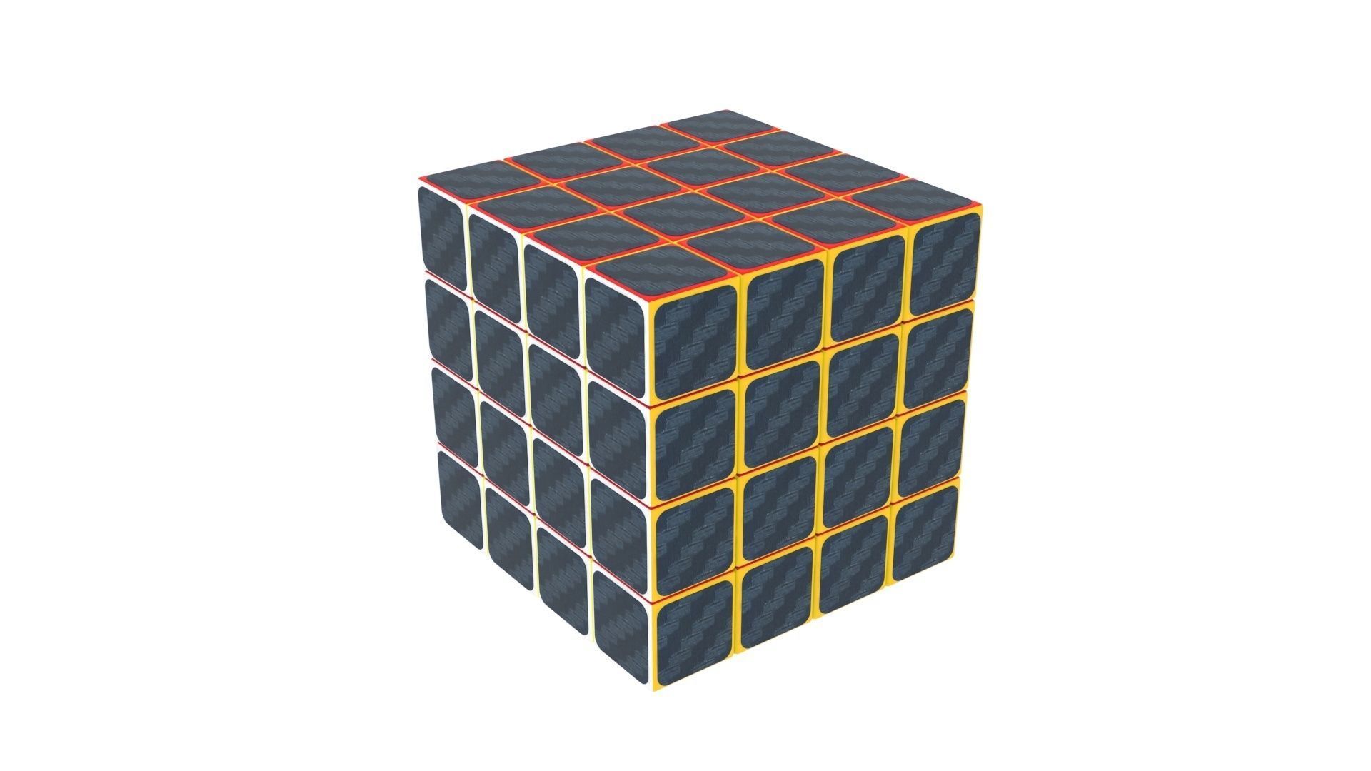 Rubiks Cube 4x4x4 3D model_1