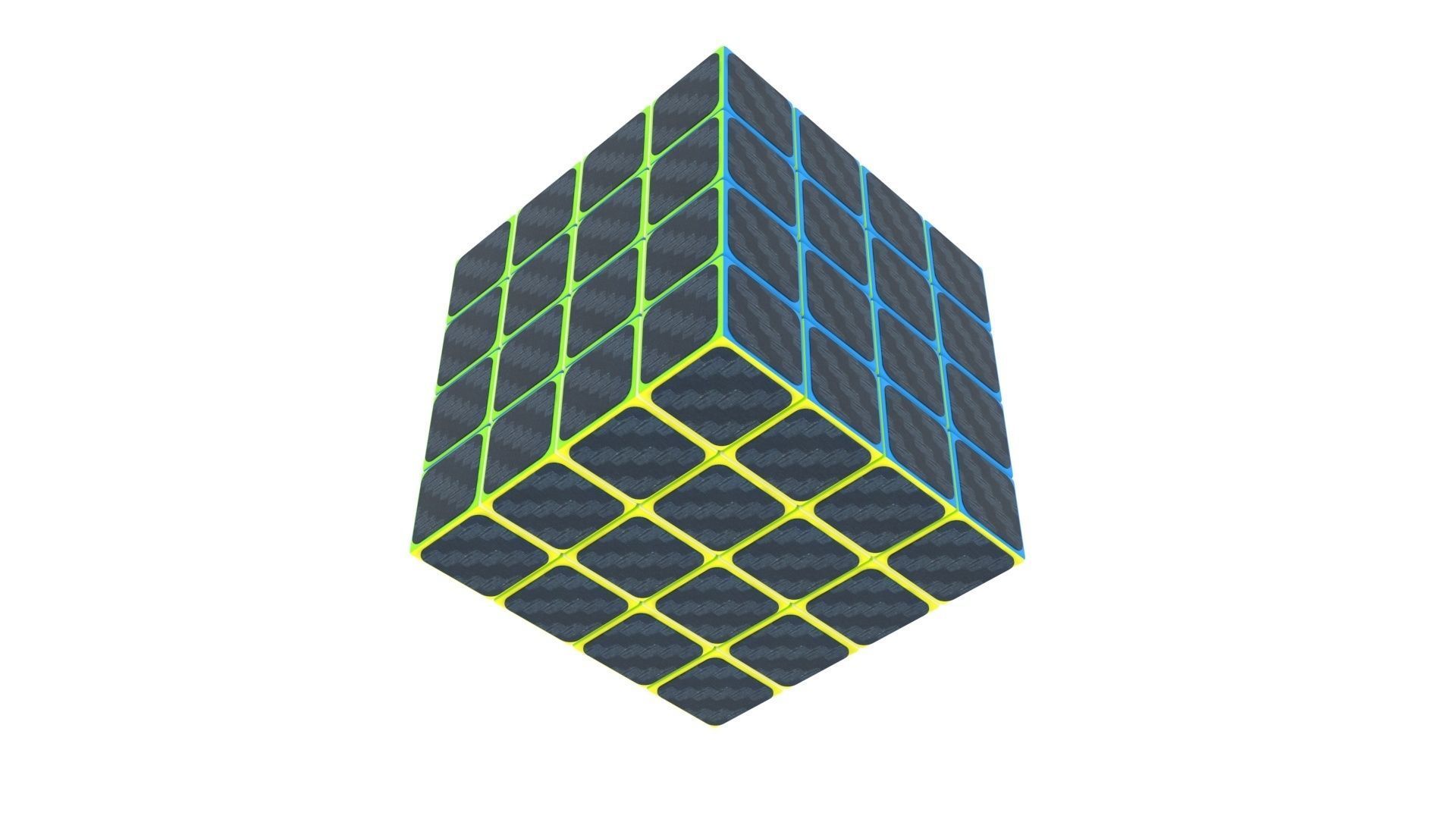 Rubiks Cube 4x4x4 3D model_7