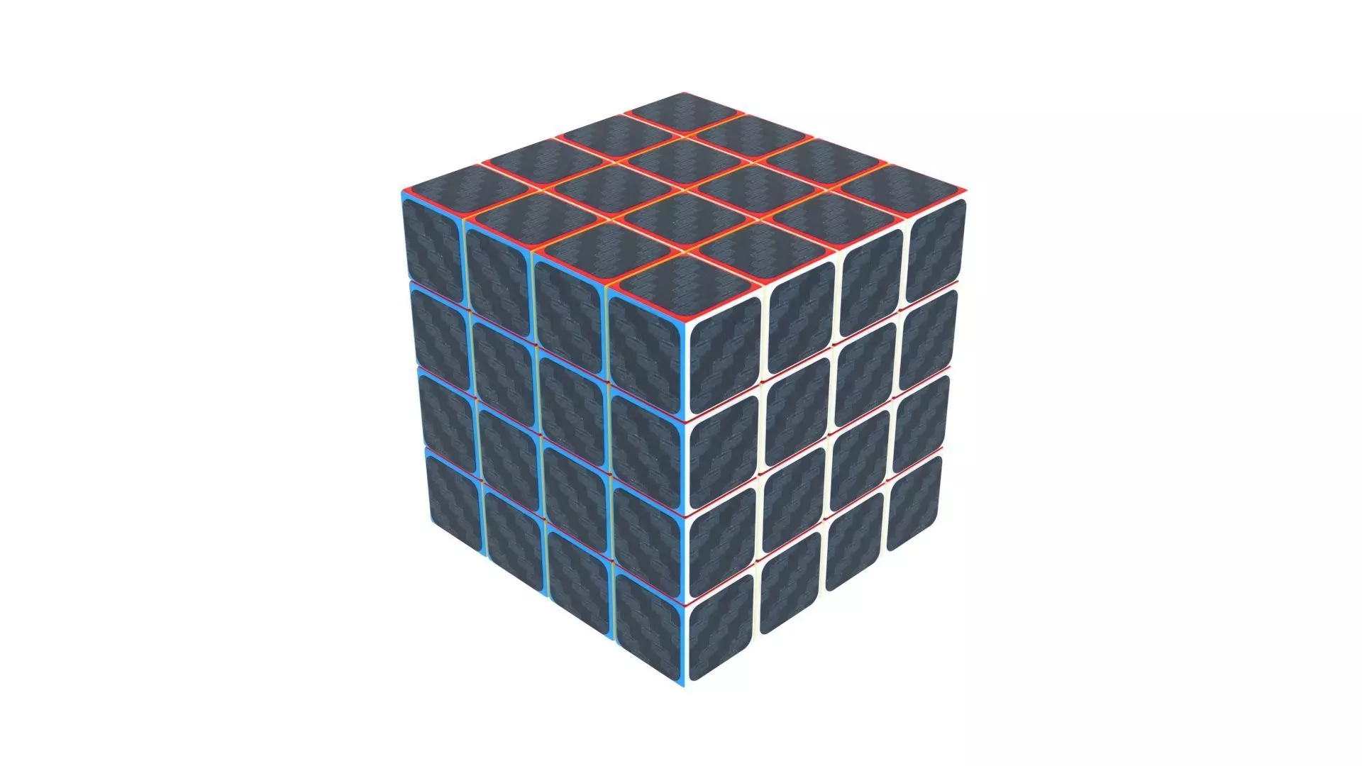 Rubiks Cube 4x4x4 3D model_0