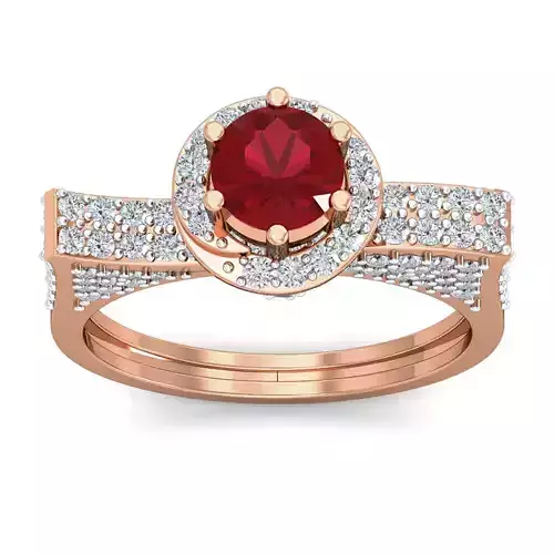 Women cocktail ring 3dm stl renders detail