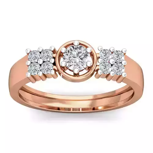 Women cocktail ring 3dm stl renders detail