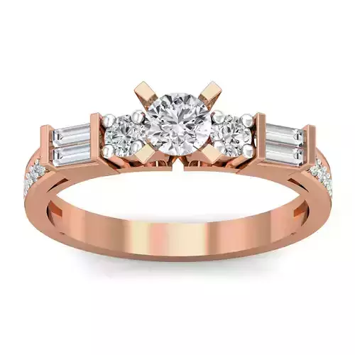 Women cocktail ring 3dm stl renders detail