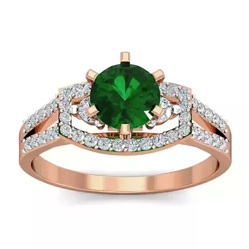 Women cocktail ring 3dm stl renders detail