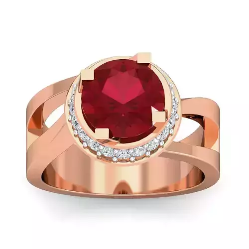 Women cocktail ring 3dm stl renders detail