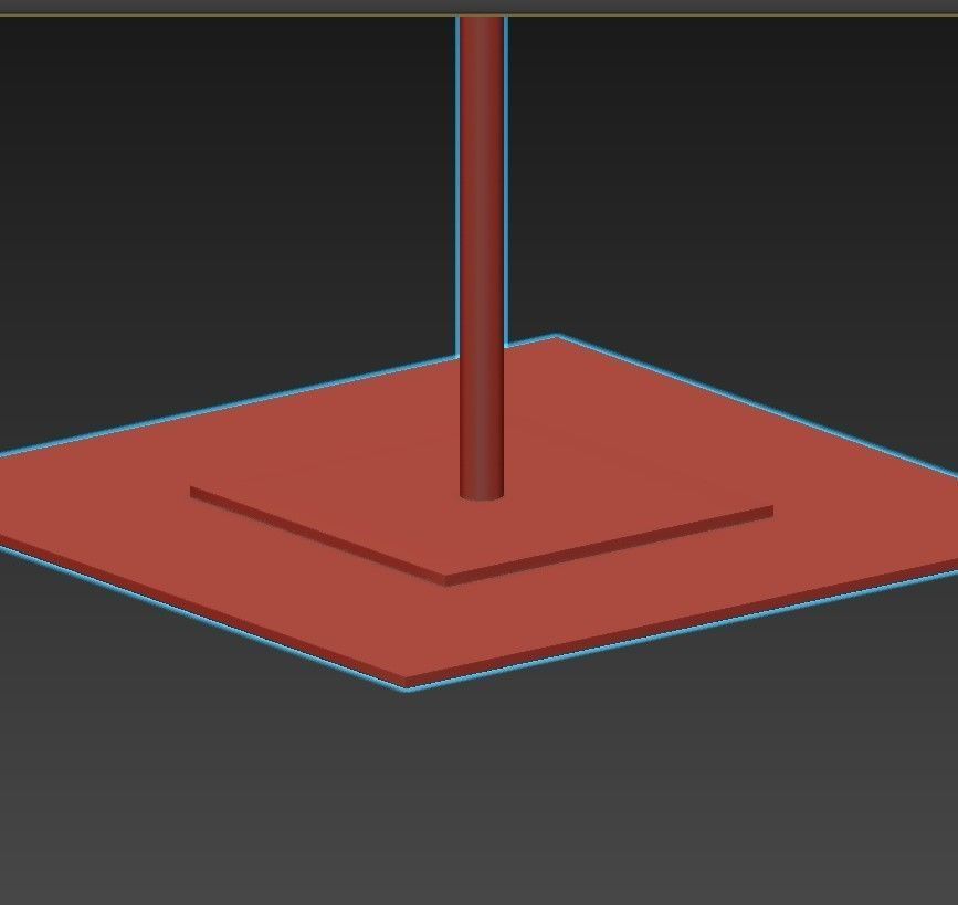 VIVIEN floor lamp with shade 3D model_3