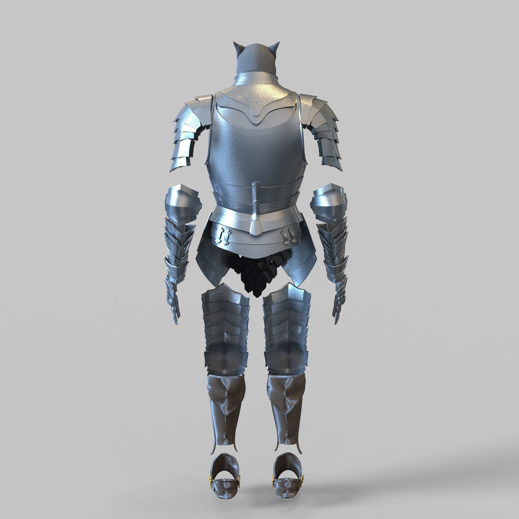 Blaidd Elden Ring Full Body Wearable Armor with Mask and Sword 3D print model_20