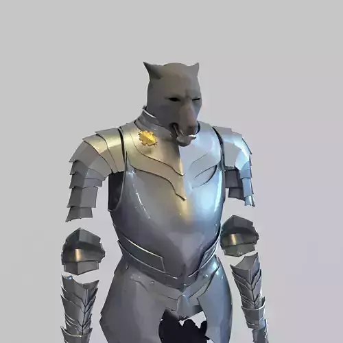 Blaidd Elden Ring Full Body Wearable Armor with Mask and Sword 3D print model