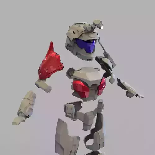 Halo Infinite Lone Wolf Hieu Dinh Full Body Armor with Helmet 3D print model