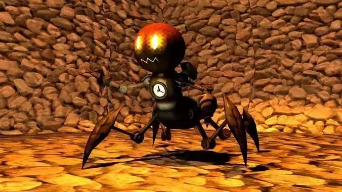 mining robot Low-poly 3D model