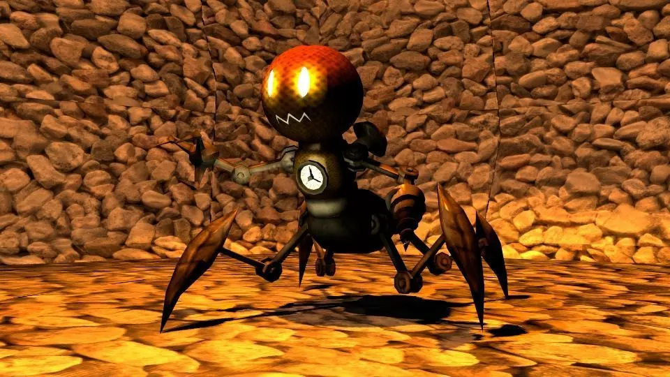 mining robot Low-poly 3D model_0