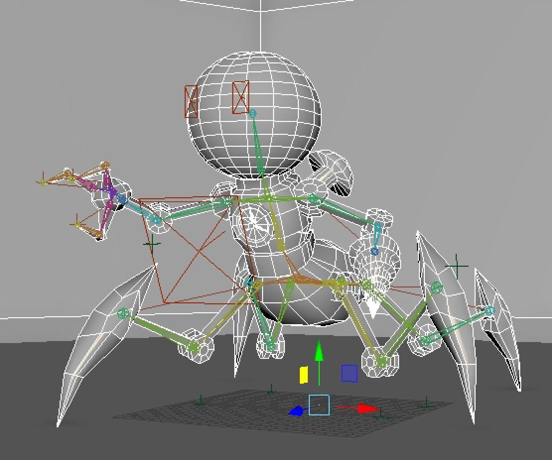 mining robot Low-poly 3D model_1