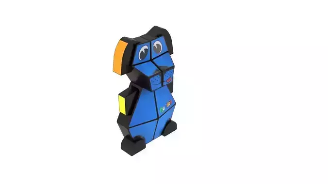 Dog Rubiks Cube 3D model