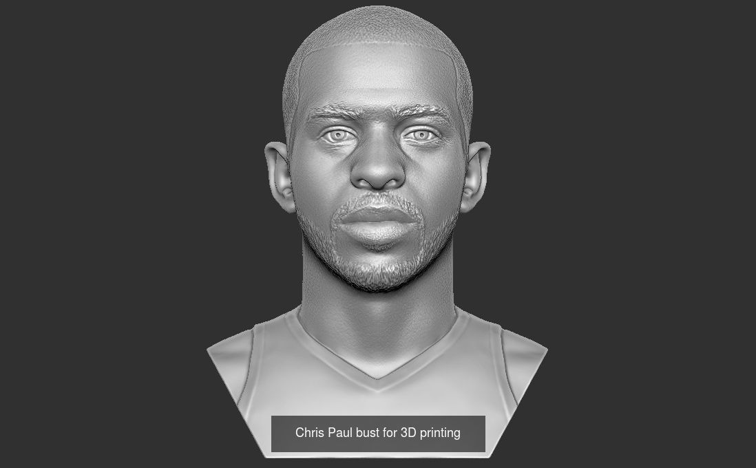 NBA Players busts for 3D printing v2 3D Model Collection_8