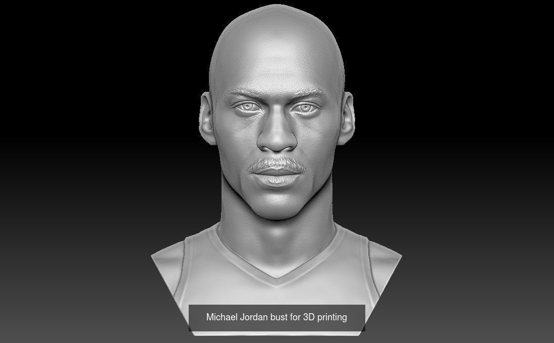 NBA Players busts for 3D printing v2 3D Model Collection_4