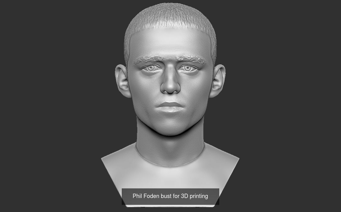 Famous Footballers busts for 3D printing  v2 3D Model Collection_10