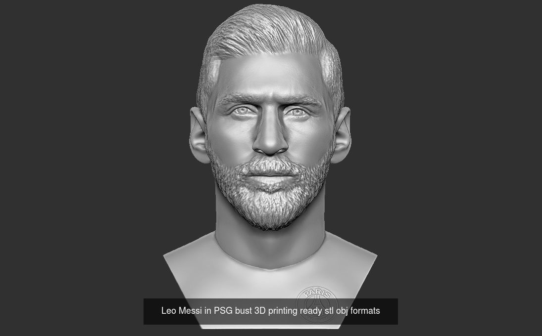 Famous Footballers busts for 3D printing  v2 3D Model Collection_2