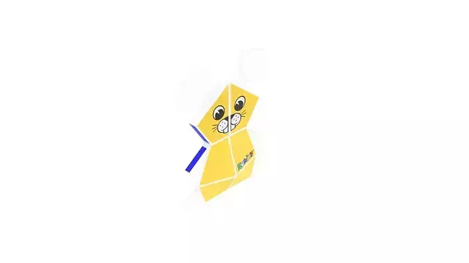 Bunny Rubiks Cube 3D model Bunny Rubiks Cube 3D model