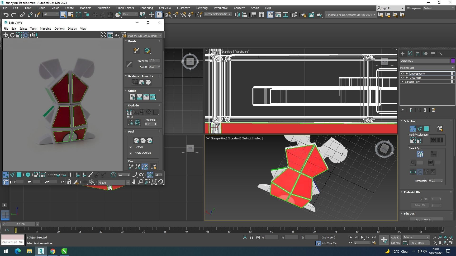 Bunny Rubiks Cube 3D model_22