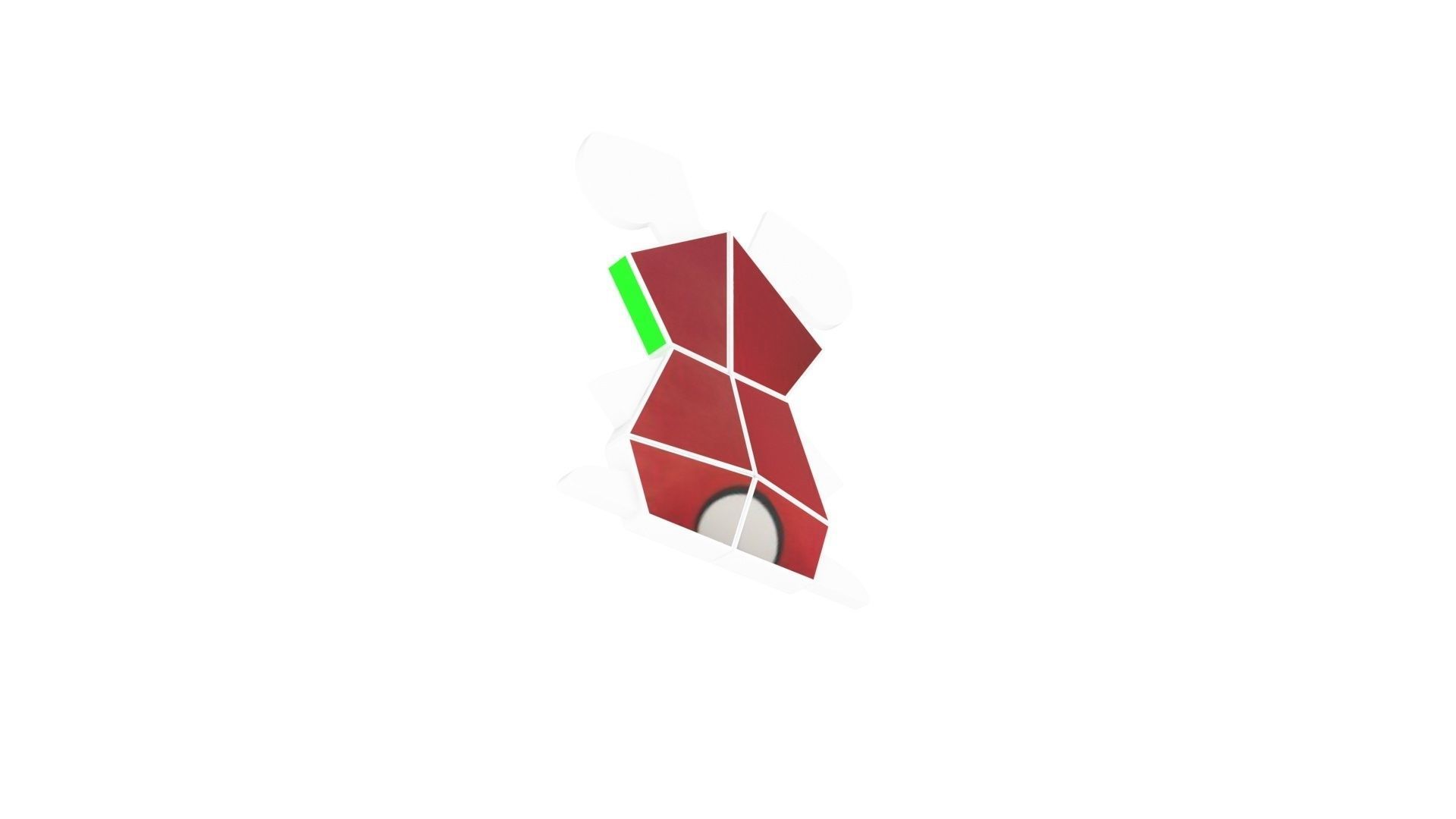 Bunny Rubiks Cube 3D model_5