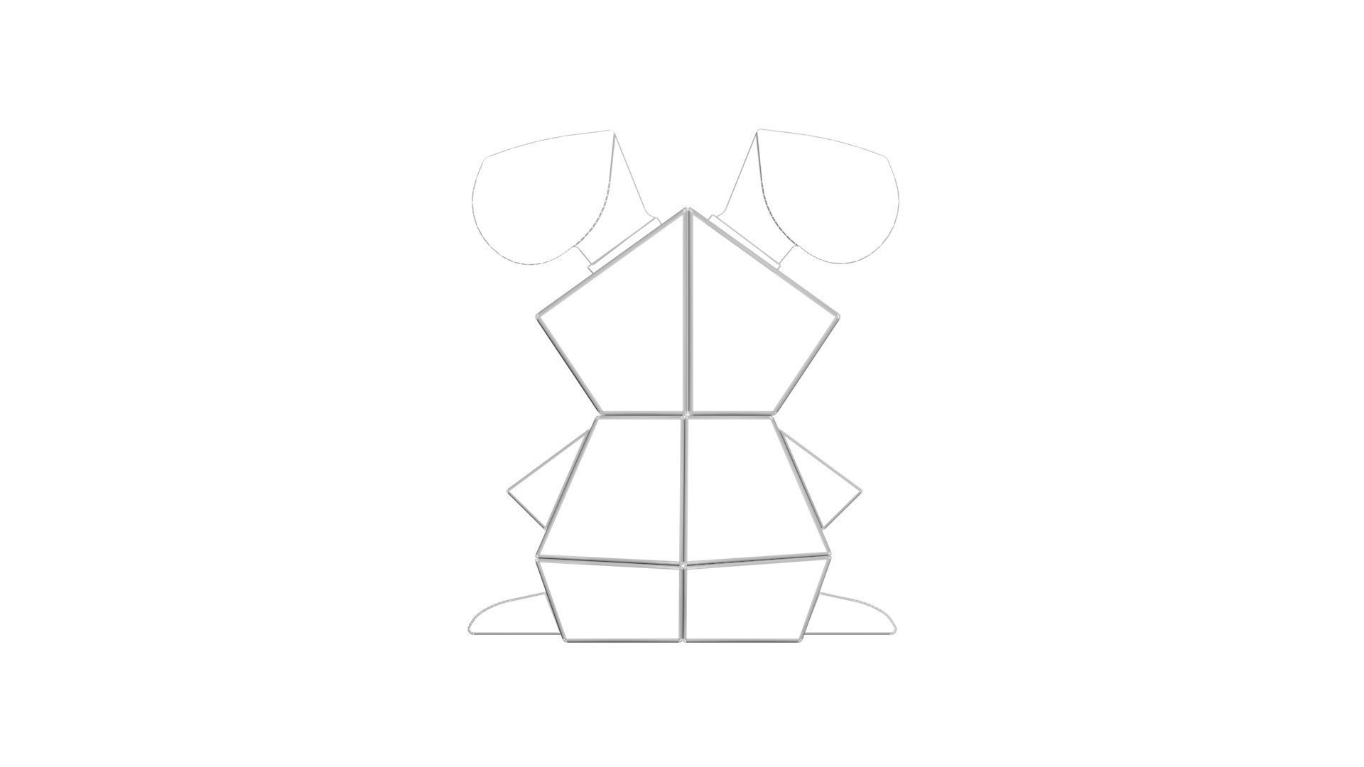 Bunny Rubiks Cube 3D model_18