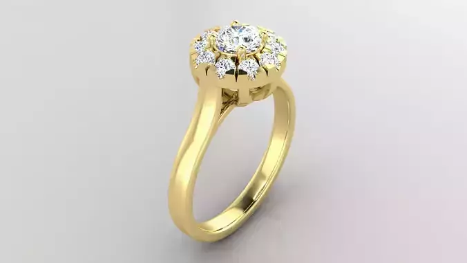 Ring M54 The luxury female ring with gems wedding