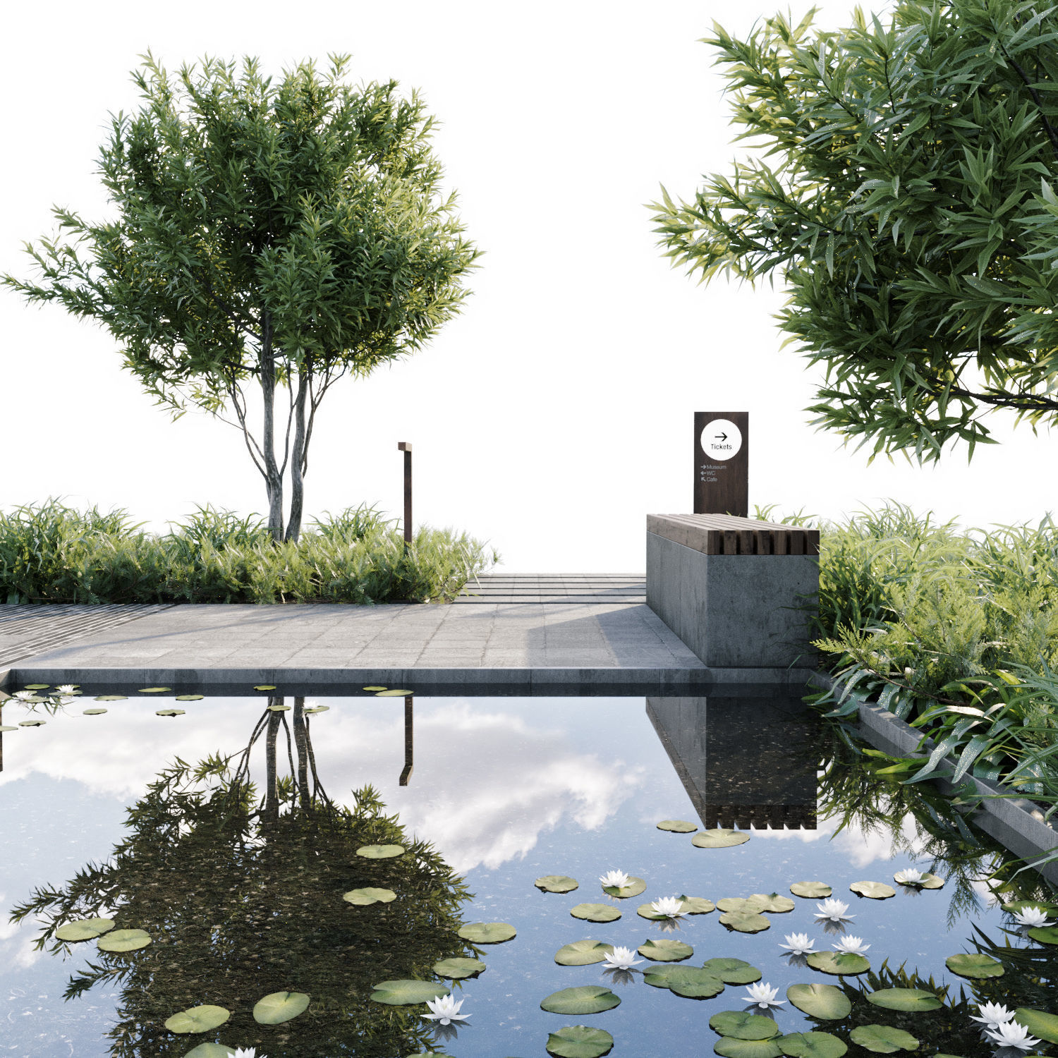 Town square 3D model_6