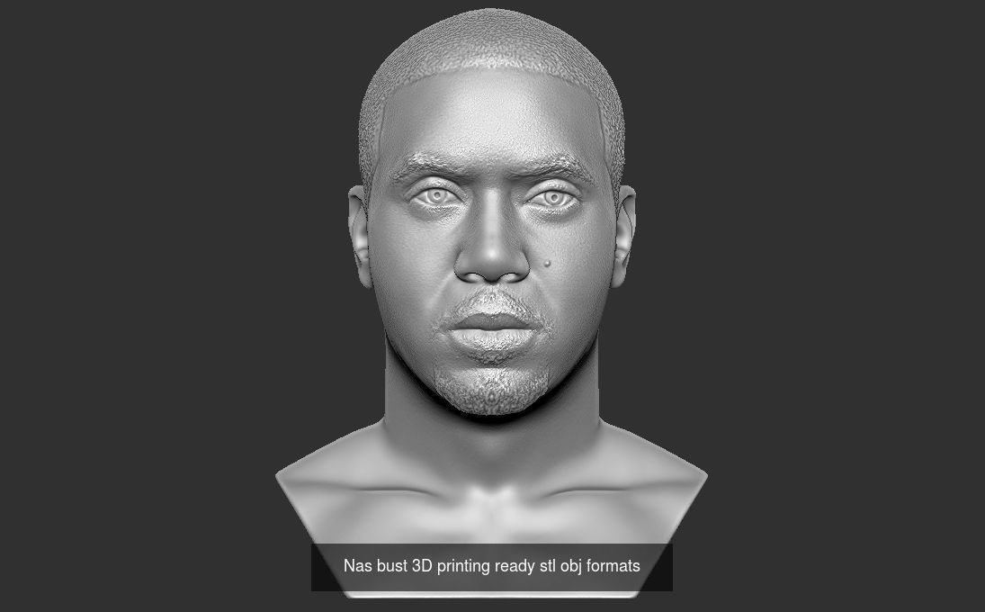 Famous Rappers busts v2 3D Model Collection_13