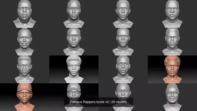 Famous Rappers busts v2