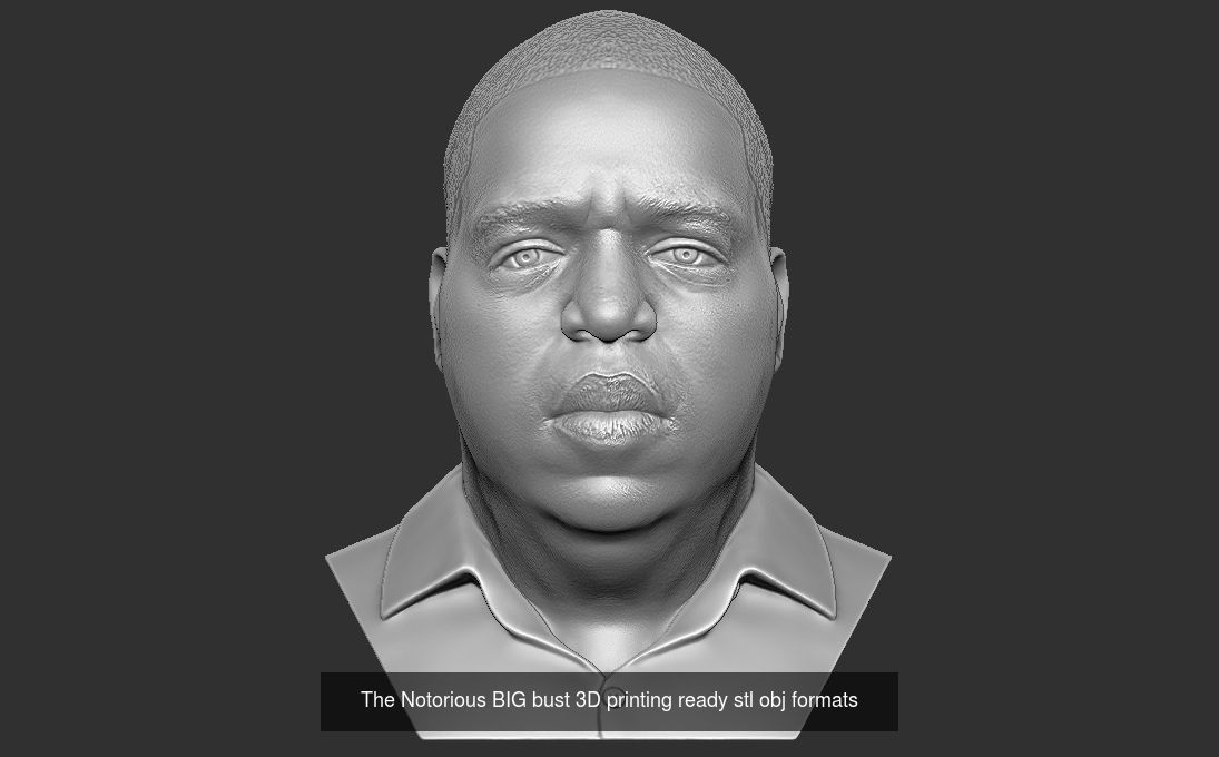Famous Rappers busts v2 3D Model Collection_8
