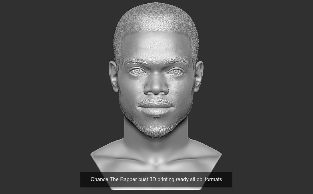 Famous Rappers busts v2 3D Model Collection_15