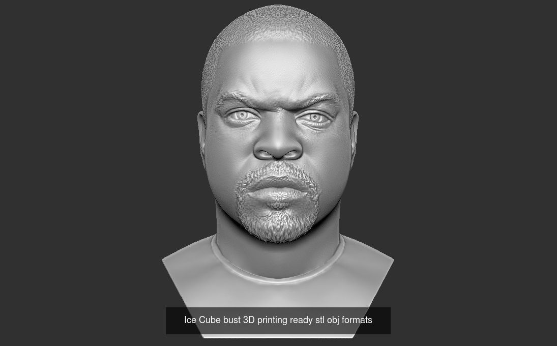 Famous Rappers busts v2 3D Model Collection_11