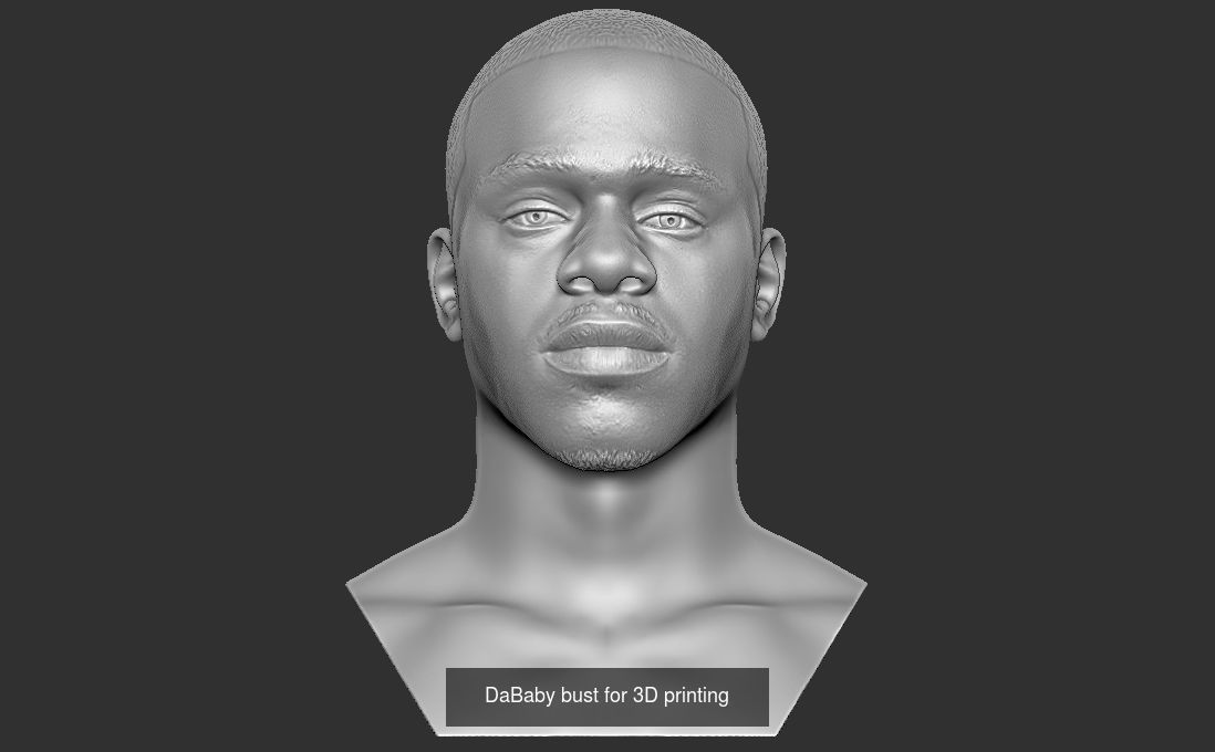 Famous Rappers busts v2 3D Model Collection_24