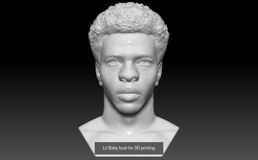 Famous Rappers busts v2 3D Model Collection_17
