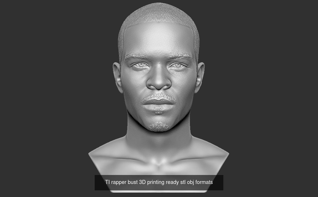 Famous Rappers busts v2 3D Model Collection_14