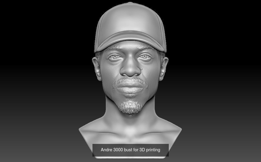 Famous Rappers busts v2 3D Model Collection_21
