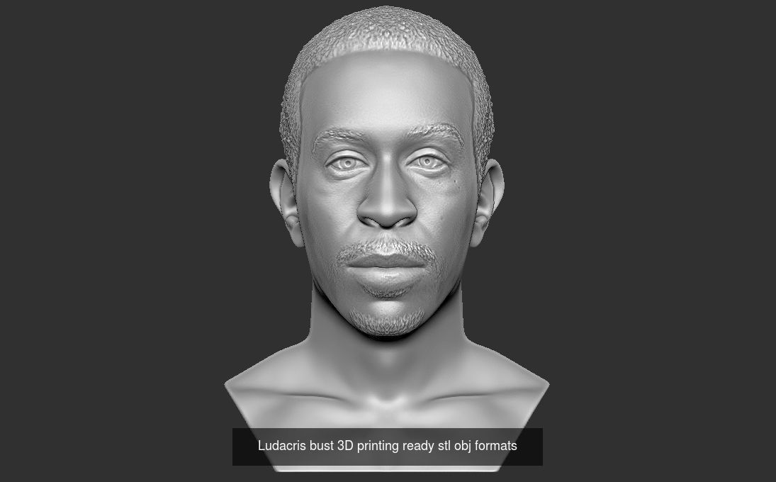 Famous Rappers busts v2 3D Model Collection_10