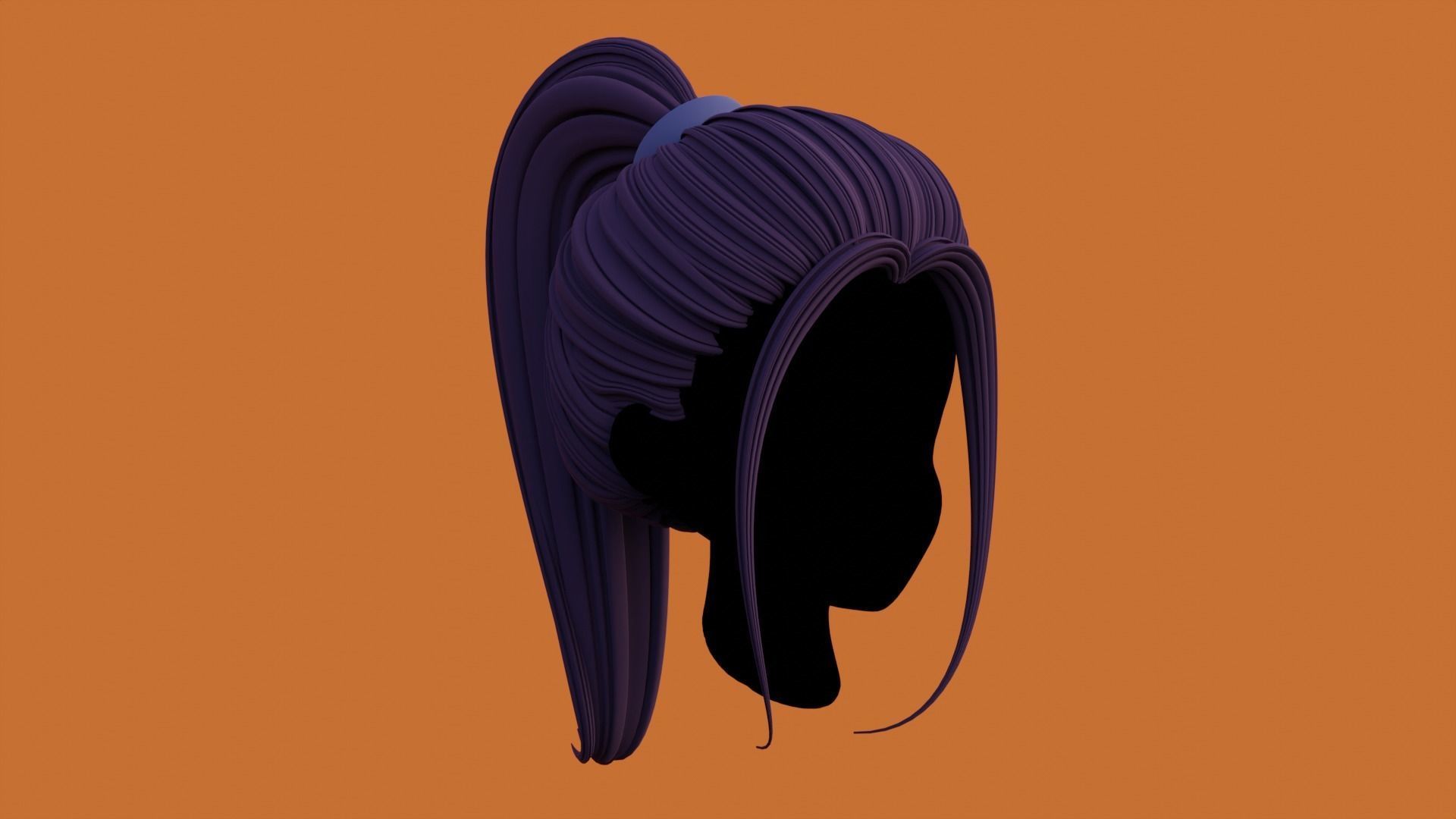 Woman Hair Collection 3D model_22