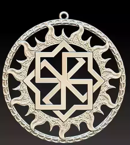 slavic valkyrie pendant