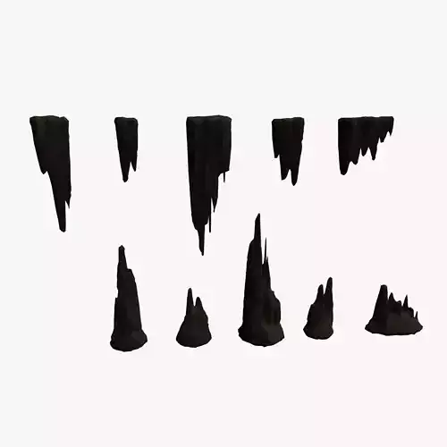 Cave Rock Pack 1 - Cave Low-poly 3D model
