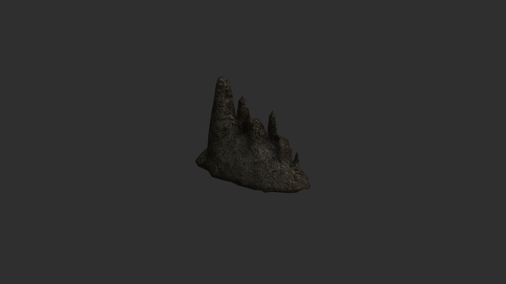 Cave Rock Pack 1 - Cave Low-poly 3D model_17