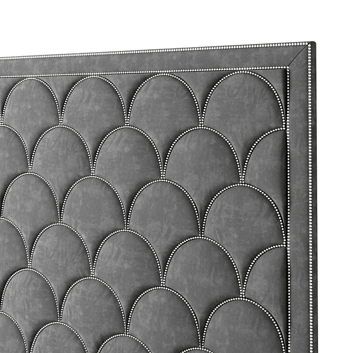 Headboard 6 with scallops 3D model_2