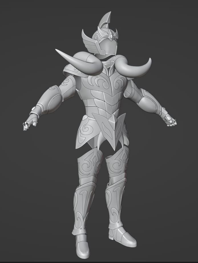 Armadura de Aries 3D print model_14